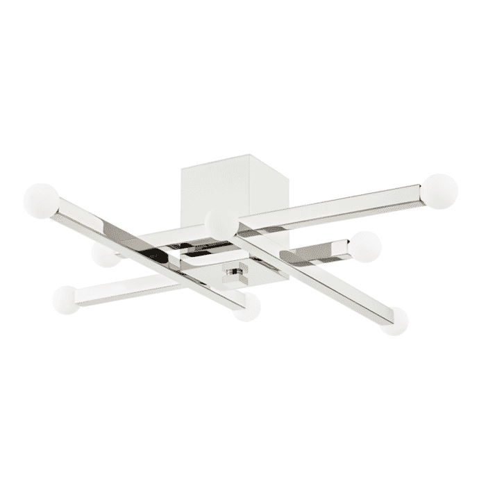 Mitzi Dona 8-Light Ceiling Light in Polished Nickel Mitzi Dona 8-Light Ceiling Light in Polished Nickel