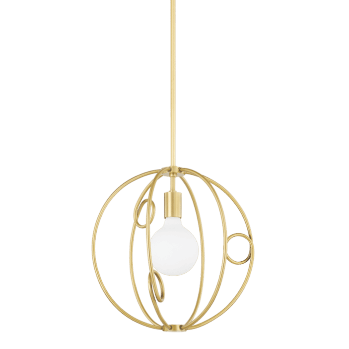 Mitzi Alanis Mini Pendant in Aged Brass Mitzi Alanis Mini Pendant in Aged Brass
