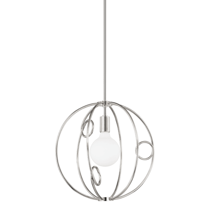 Mitzi Alanis Mini Pendant in Polished Nickel Mitzi Alanis Mini Pendant in Polished Nickel