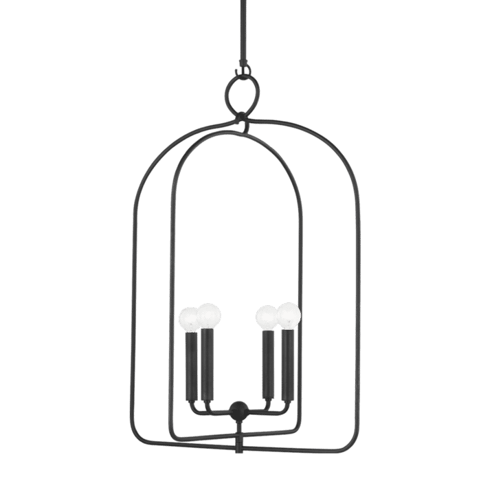 Mitzi Mallory 4-Light Pendant Light in Aged Iron Mitzi Mallory 4-Light Pendant Light in Aged Iron