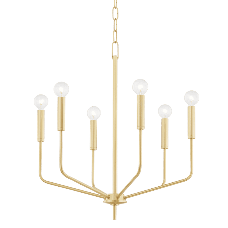 Mitzi Bailey 6-Light Chandelier in Aged Brass