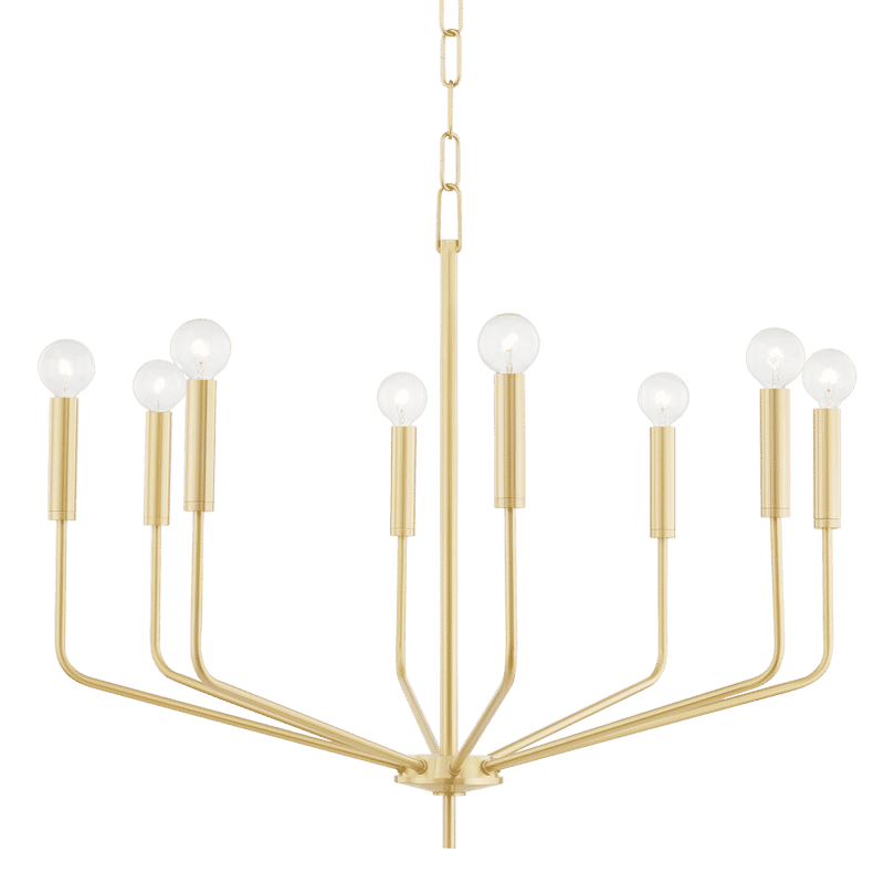 Mitzi Bailey 8-Light Chandelier in Aged Brass