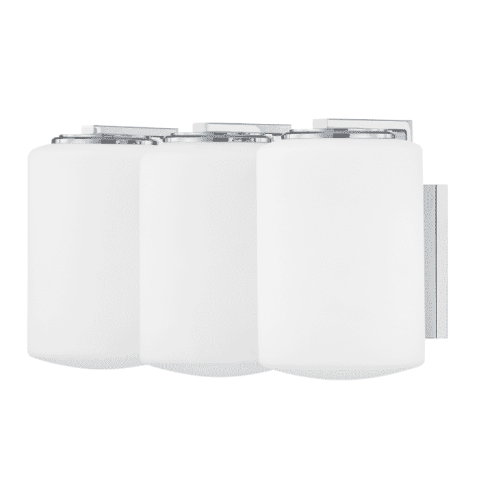 Mitzi Chantal 3-Light Bathroom Vanity Light in Polished Chrome Mitzi Chantal 3-Light Bathroom Vanity Light in Polished Chrome