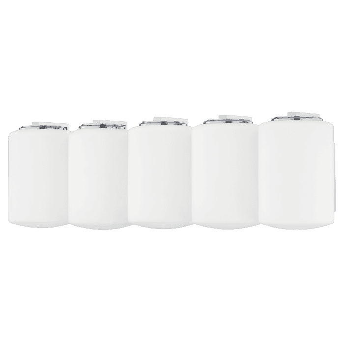 Mitzi Chantal 5-Light Bathroom Vanity Light in Polished Chrome Mitzi Chantal 5-Light Bathroom Vanity Light in Polished Chrome