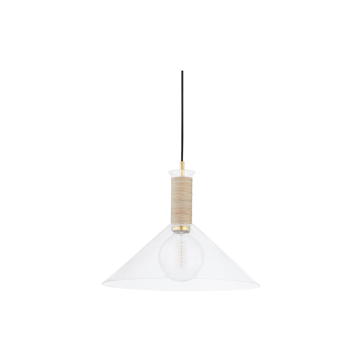 Mitzi Besa Pendant Light in Aged Brass