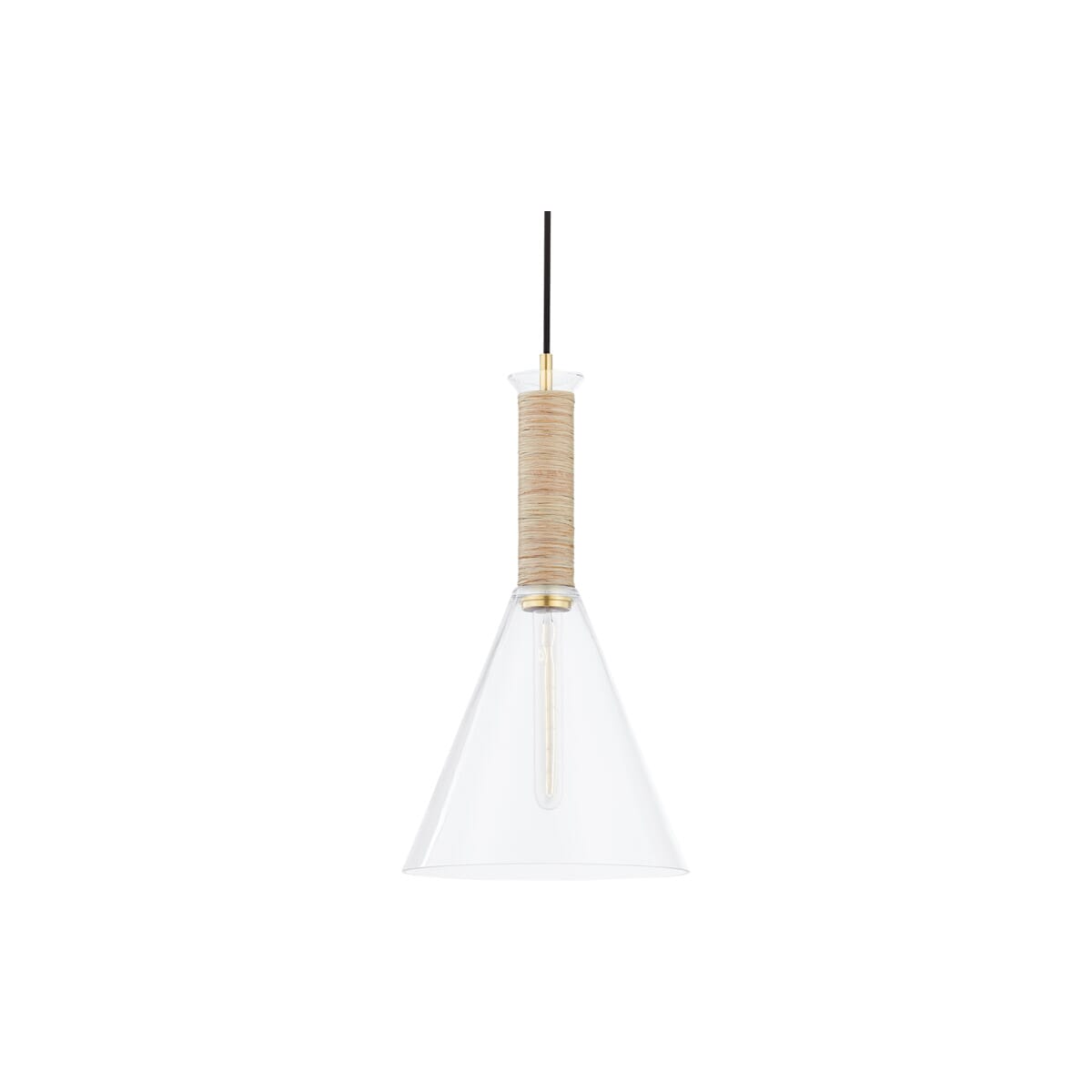 Mitzi Besa Pendant Light in Aged Brass