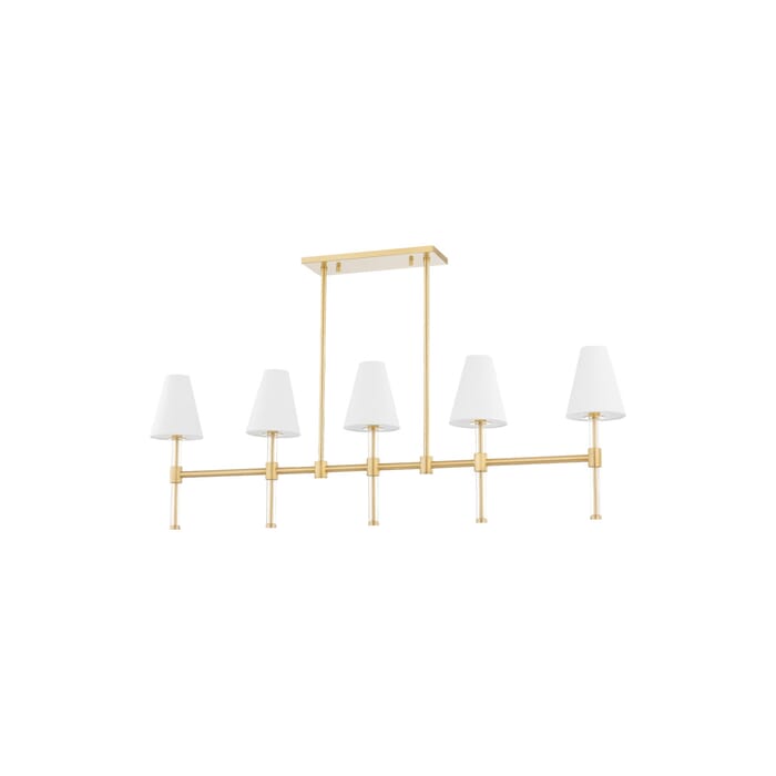 Mitzi Janelle 5-Light Kitchen Island Light in Aged Brass Mitzi Janelle 5-Light Kitchen Island Light in Aged Brass