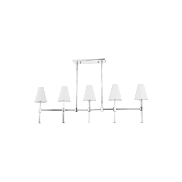 Mitzi Janelle 5-Light Kitchen Island Light in Polished Nickel Mitzi Janelle 5-Light Kitchen Island Light in Polished Nickel