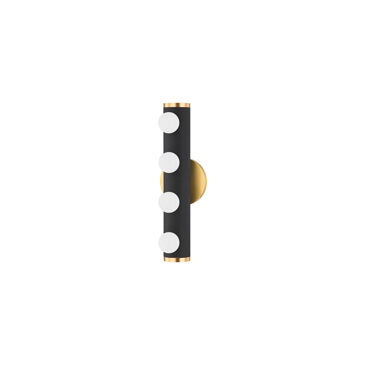Mitzi Penny 4-Light Bathroom Vanity Light in Aged Brass
