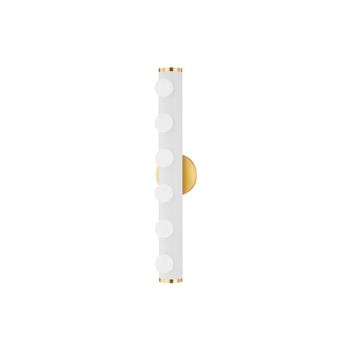 Mitzi Penny 6-Light Bathroom Vanity Light in Aged Brass Mitzi Penny 6-Light Bathroom Vanity Light in Aged Brass