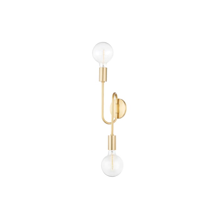 Mitzi Zani 2-Light Wall Sconce in Aged Brass Mitzi Zani 2-Light Wall Sconce in Aged Brass