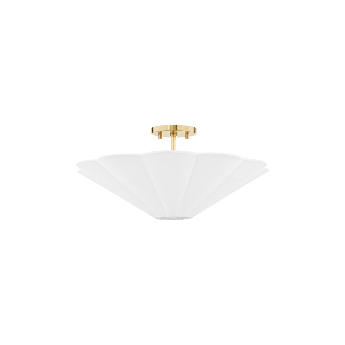 Mitzi Alana 3-Light Ceiling Light in Aged Brass
