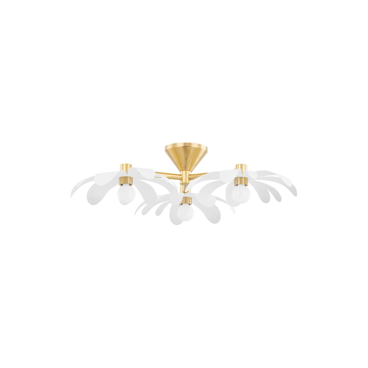 Mitzi Twiggy Ceiling Light in Aged Brass