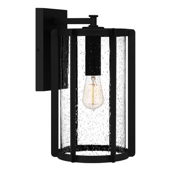 Hazel 1-Light Outdoor Wall Mount in Earth Black Hazel 1-Light Outdoor Wall Mount in Earth Black