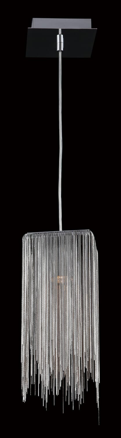 Fountain Ave 1-Light Pendant in Chrome