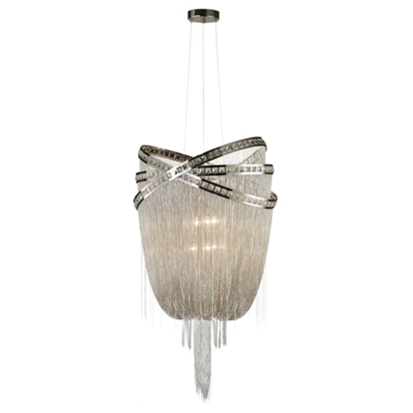 Visual Comfort Studio Palma 6-Light Chandelier in Burnished Brass by Thomas  O'Brien 