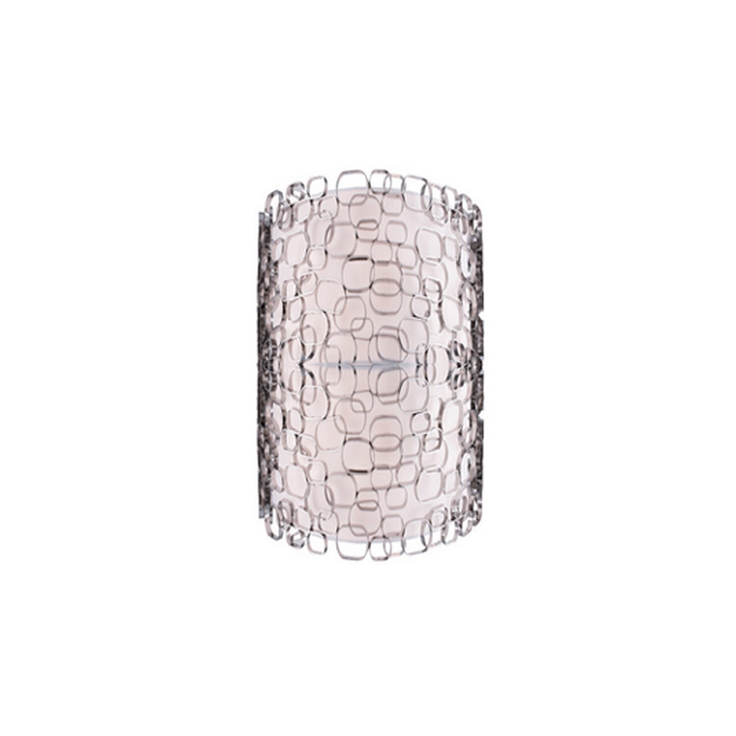 Ventura Blvd 2-Light Wall Sconce in Polish Nickel with White Slik Shade