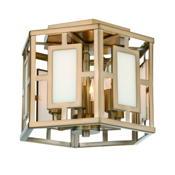 Libby Langdon for Crystorama Hillcrest Ceiling Light in Vibrant Gold Libby Langdon for Crystorama Hillcrest Ceiling Light in Vibrant Gold