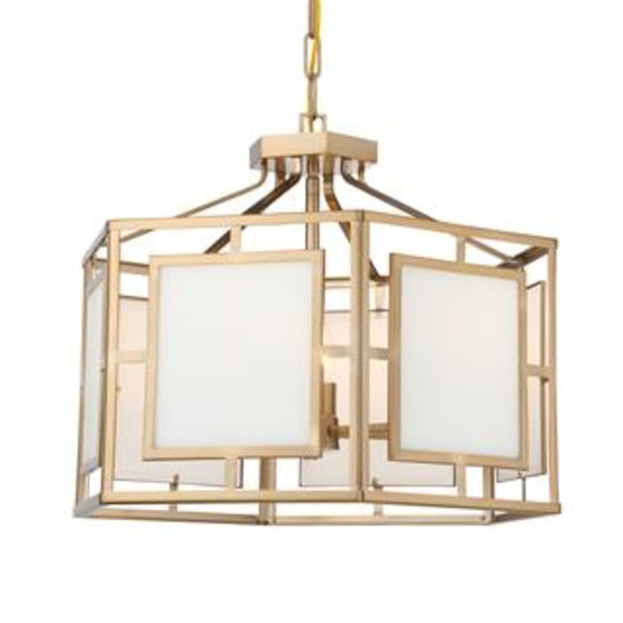 Libby Langdon for Crystorama Hillcrest 18" Chandelier in Vibrant Gold Libby Langdon for Crystorama Hillcrest 18" Chandelier in Vibrant Gold