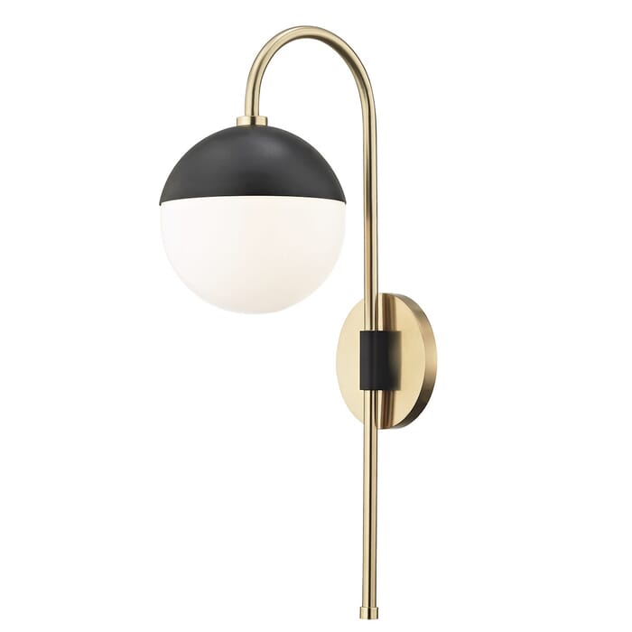 Mitzi Renee 20" Wall Sconce in Aged Brass and Black Mitzi Renee 20" Wall Sconce in Aged Brass and Black