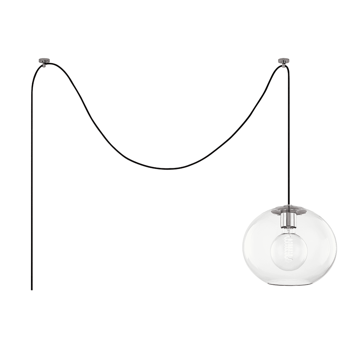 Mitzi Margot Pendant Light in Polished Nickel