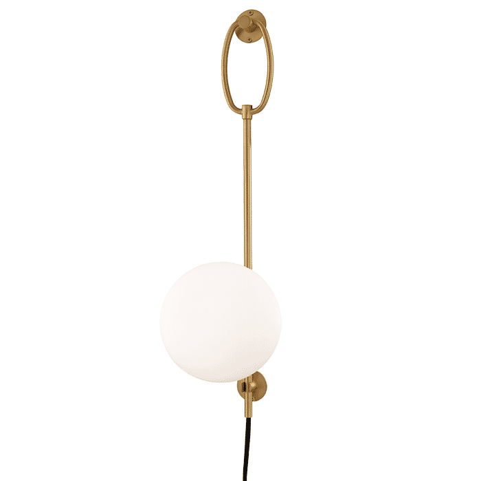 Mitzi Gina Wall Sconce in Aged Brass Mitzi Gina Wall Sconce in Aged Brass
