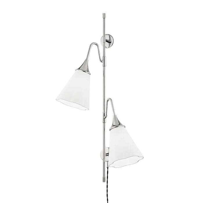 Mitzi Mara 2-Light Wall Sconce in Polished Nickel Mitzi Mara 2-Light Wall Sconce in Polished Nickel
