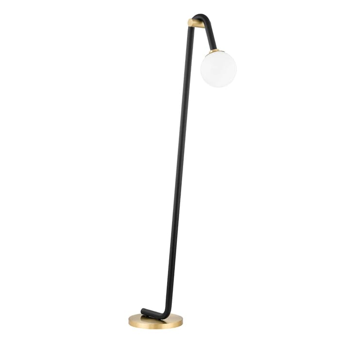 Mitzi Wilt Floor Lamp in Aged Brass and Black Mitzi Wilt Floor Lamp in Aged Brass and Black