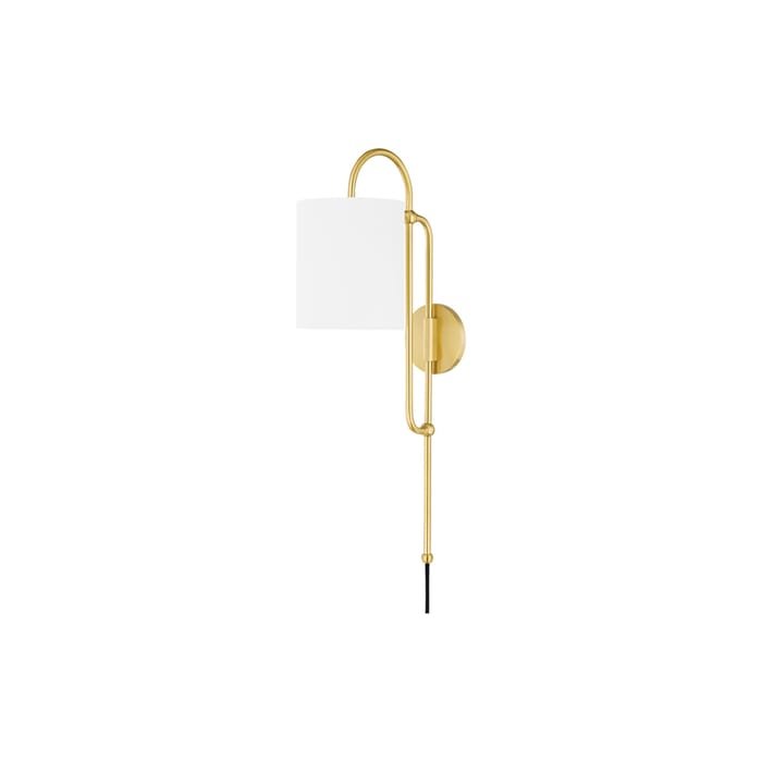 Mitzi Caroline Wall Sconce in Aged Brass Mitzi Caroline Wall Sconce in Aged Brass
