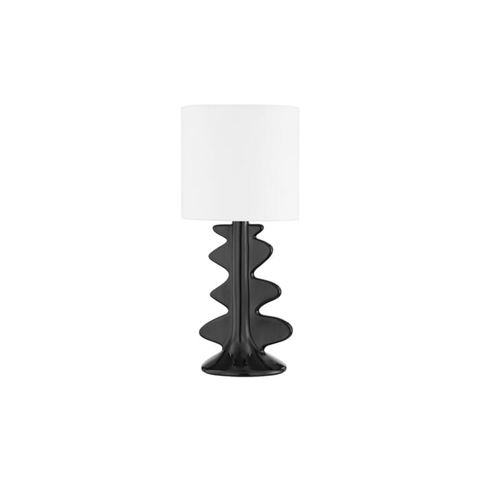 Mitzi Liwa Table Lamp in Aged Brass and Ceramic Gloss Black Mitzi Liwa Table Lamp in Aged Brass and Ceramic Gloss Black