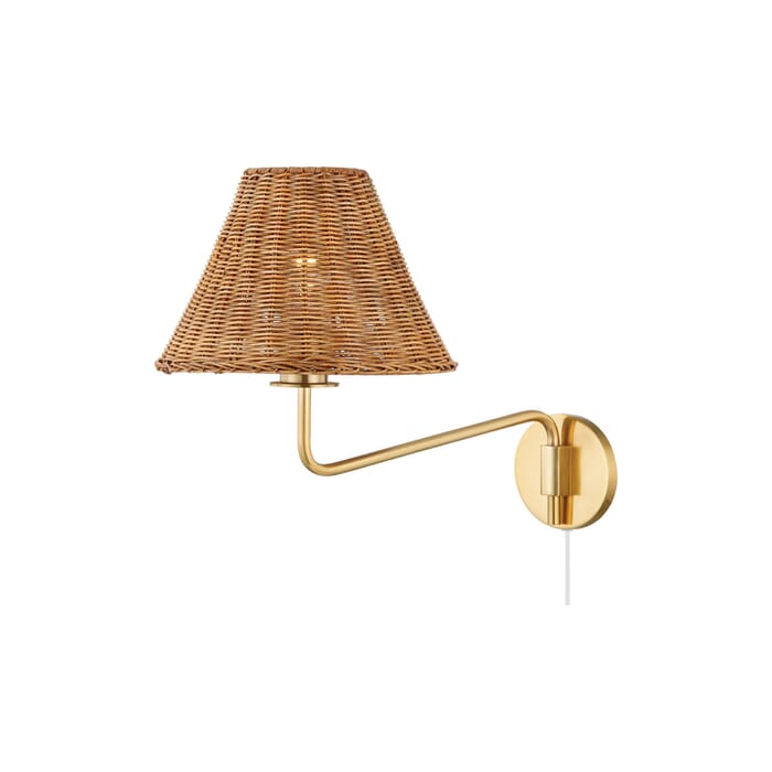Mitzi Issa 2-Light Wall Sconce in Aged Brass Mitzi Issa 2-Light Wall Sconce in Aged Brass