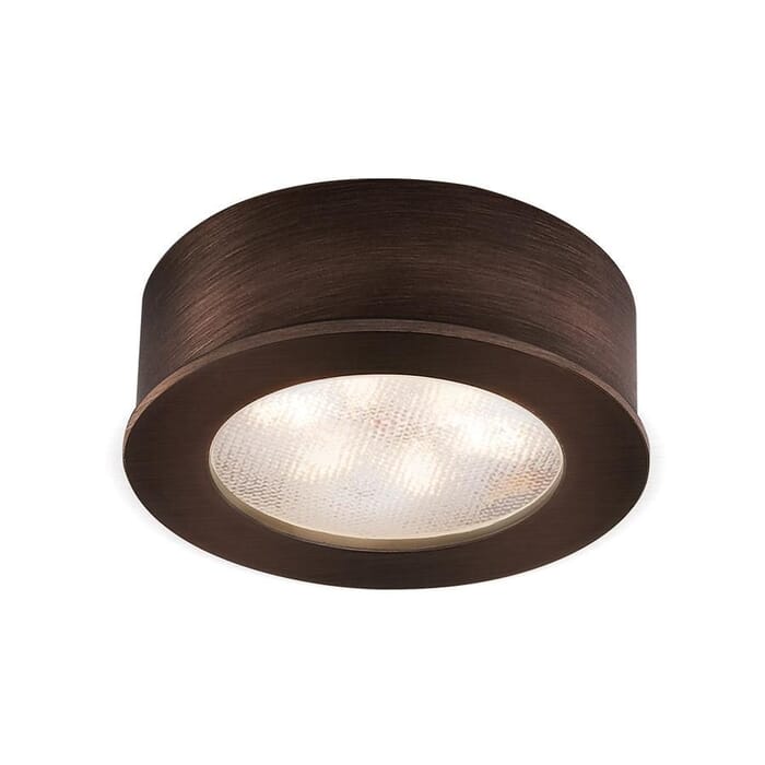 WAC Lighting Round LED 24V Button Light in Copper Bronze WAC Lighting Round LED 24V Button Light in Copper Bronze