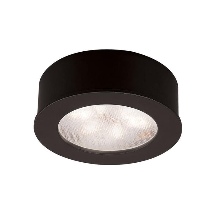 WAC Lighting Round LED 24V Button Light 1-Light in Black WAC Lighting Round LED 24V Button Light 1-Light in Black