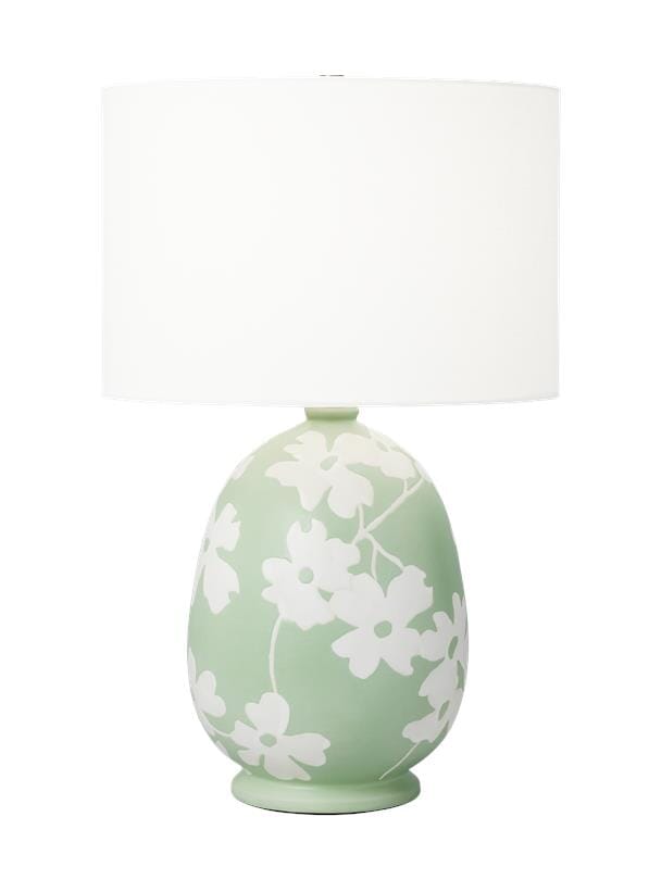 Generation Lighting Lila Table Lamp in Semi Matte Green by Hable