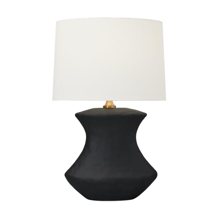 Generation Lighting Bone Table Lamp in Rough Black Ceramic by Hable Generation Lighting Bone Table Lamp in Rough Black Ceramic by Hable