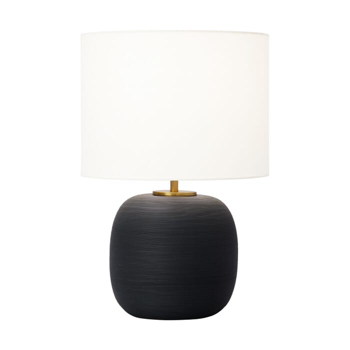 Fanny 1-Light Table Lamp in Rough Black Ceramic Fanny 1-Light Table Lamp in Rough Black Ceramic