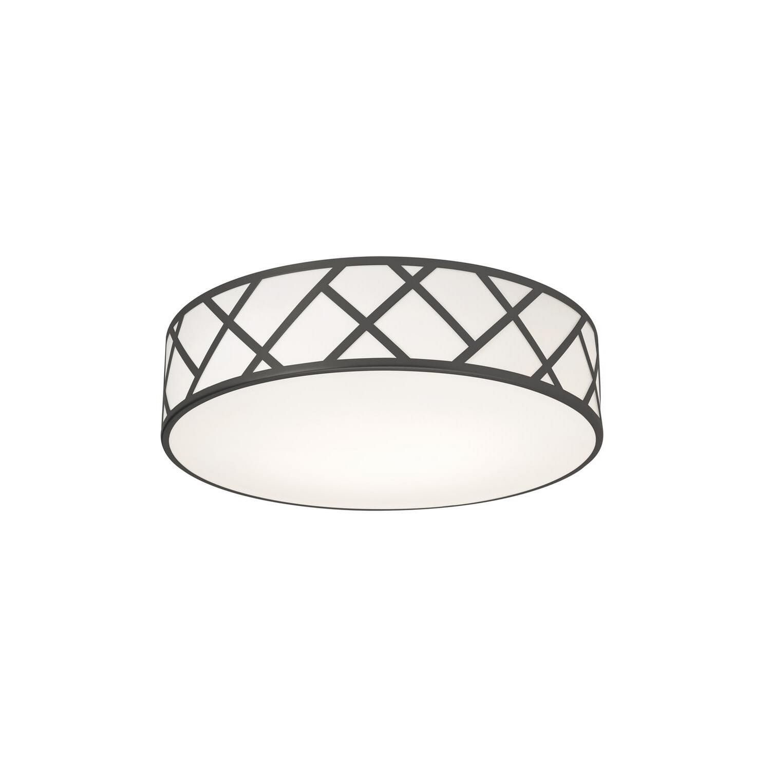 Haven 3-Light Flush Mount in Black