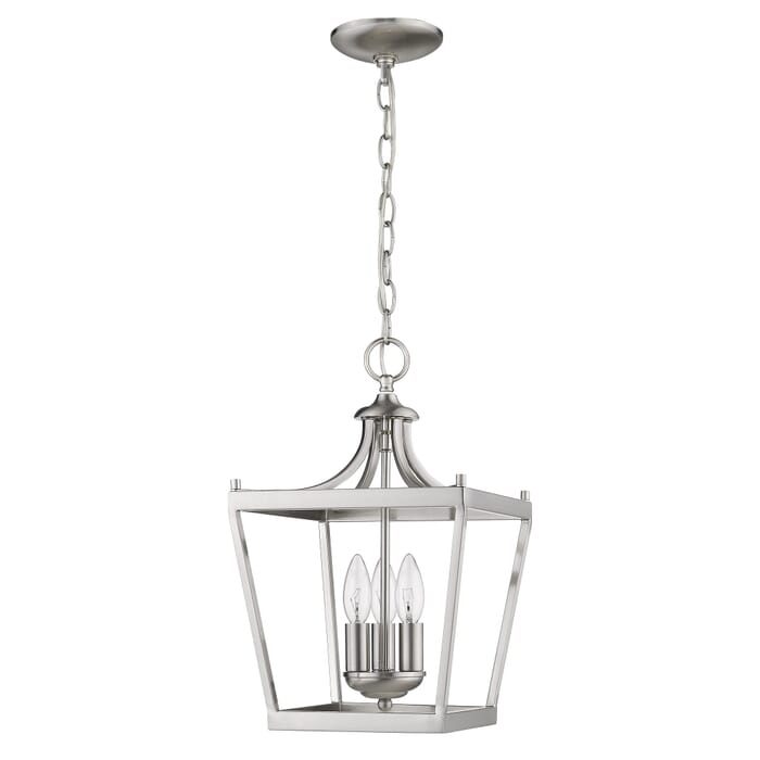 Acclaim Kennedy 3-Light Chandelier in Satin Nickel Acclaim Kennedy 3-Light Chandelier in Satin Nickel
