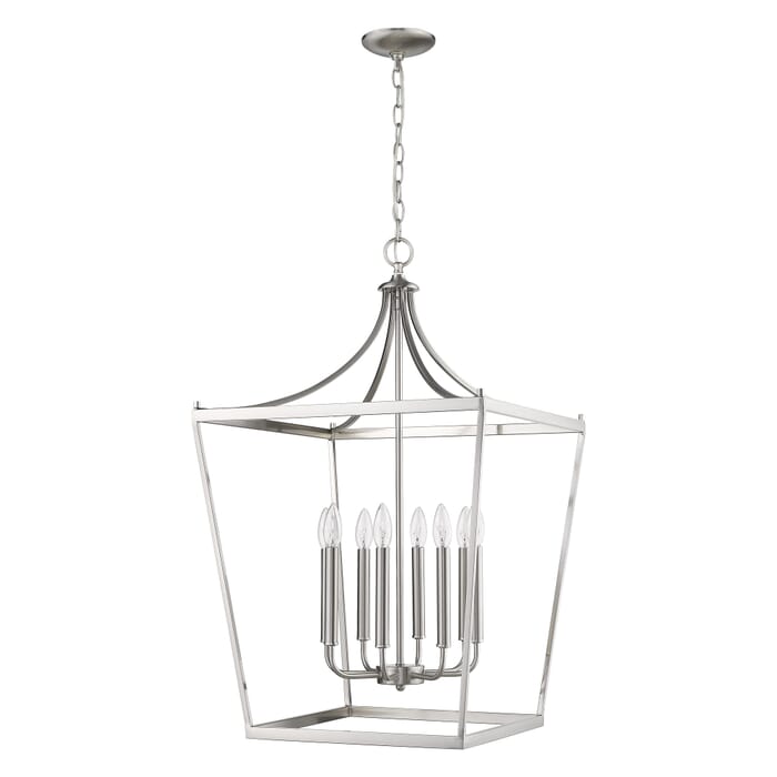 Acclaim Kennedy 8-Light Chandelier in Satin Nickel Acclaim Kennedy 8-Light Chandelier in Satin Nickel