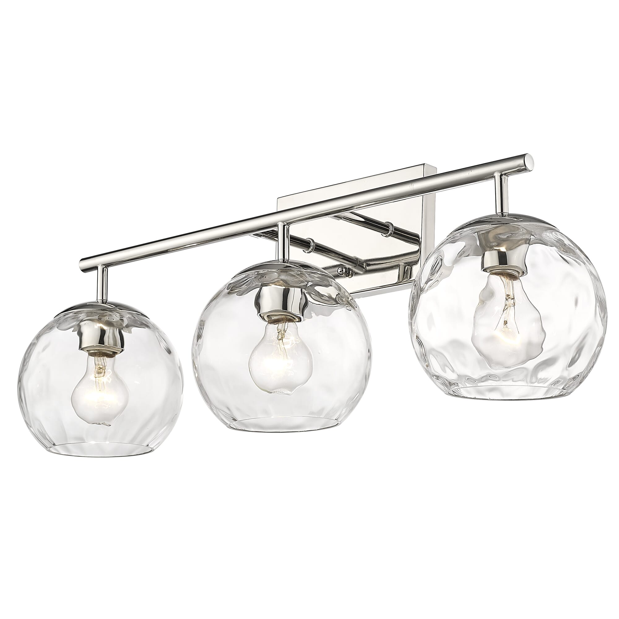 Mackenzie 3-Light Bathroom Vanity Light in  Polished Nickel