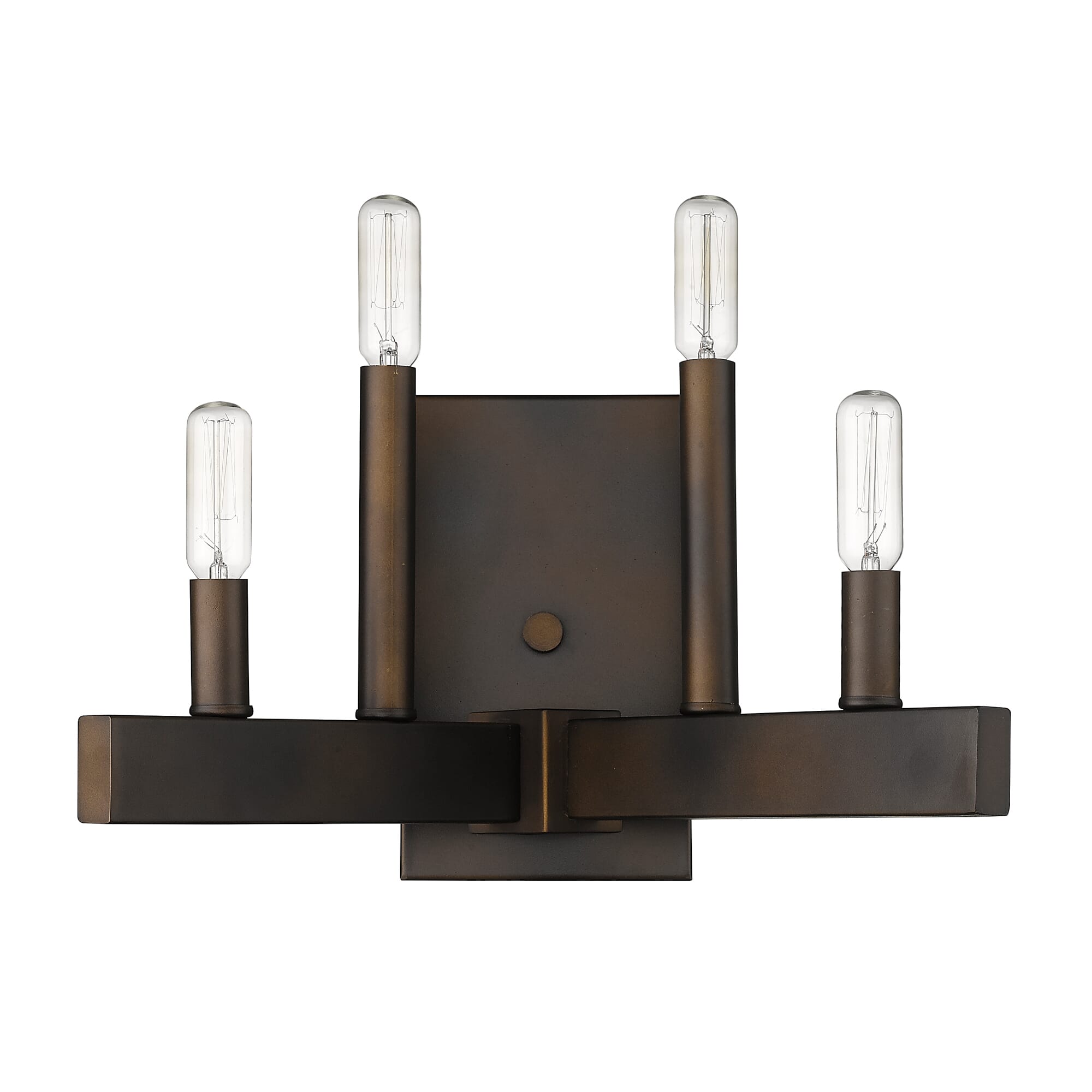 Oil-Rubbed Bronze Four Light Wall Sconce from the Fallon Collection