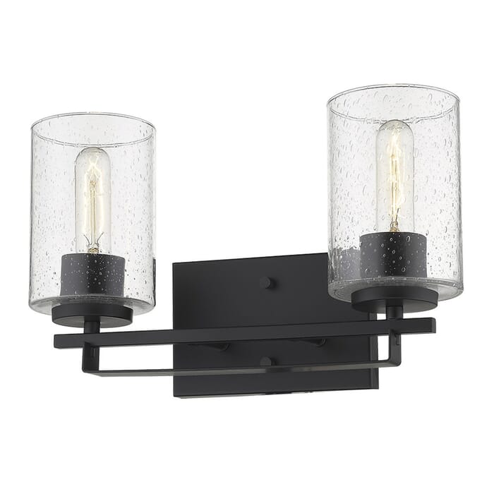 Acclaim Orella 2-Light Bathroom Vanity Light in Matte Black Acclaim Orella 2-Light Bathroom Vanity Light in Matte Black