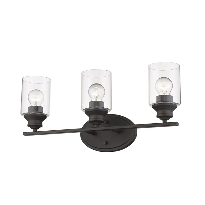 Acclaim Gemma 3-Light Bathroom Vanity Light in Oil-Rubbed Bronze Acclaim Gemma 3-Light Bathroom Vanity Light in Oil-Rubbed Bronze