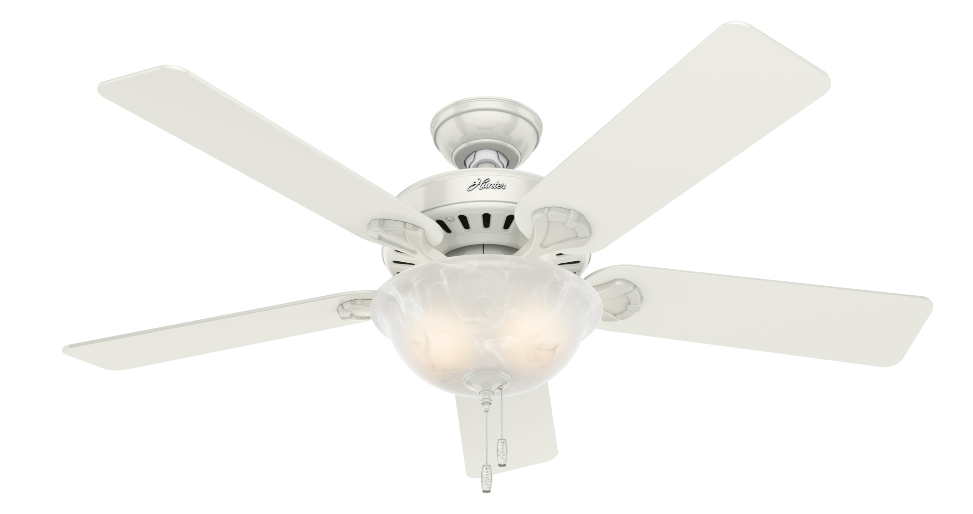 Hunter Pro's Best 2-Light 52" Indoor Ceiling Fan in White