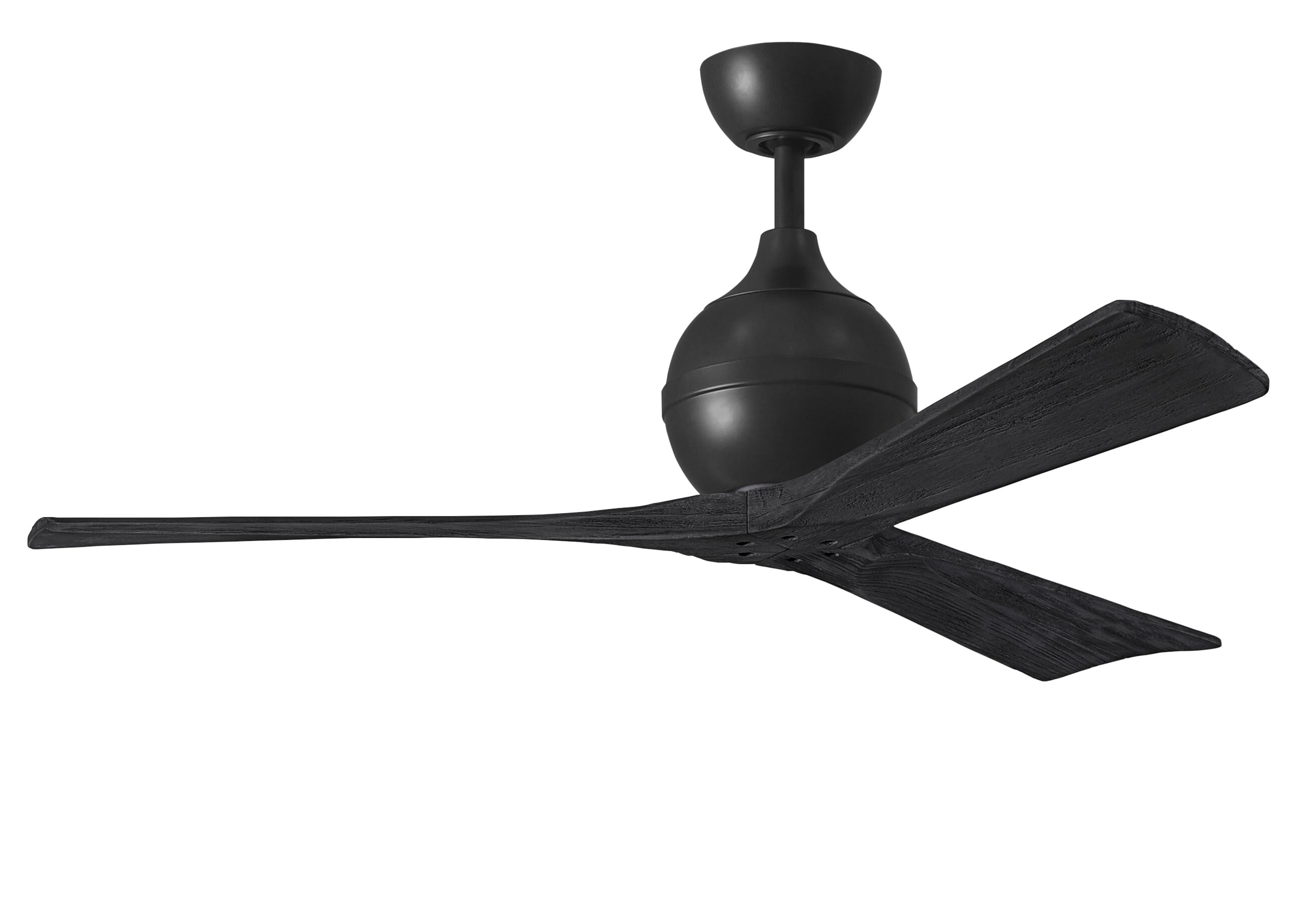 Irene 6-Speed DC 52" Ceiling Fan in Matte Black with Matte Black blades