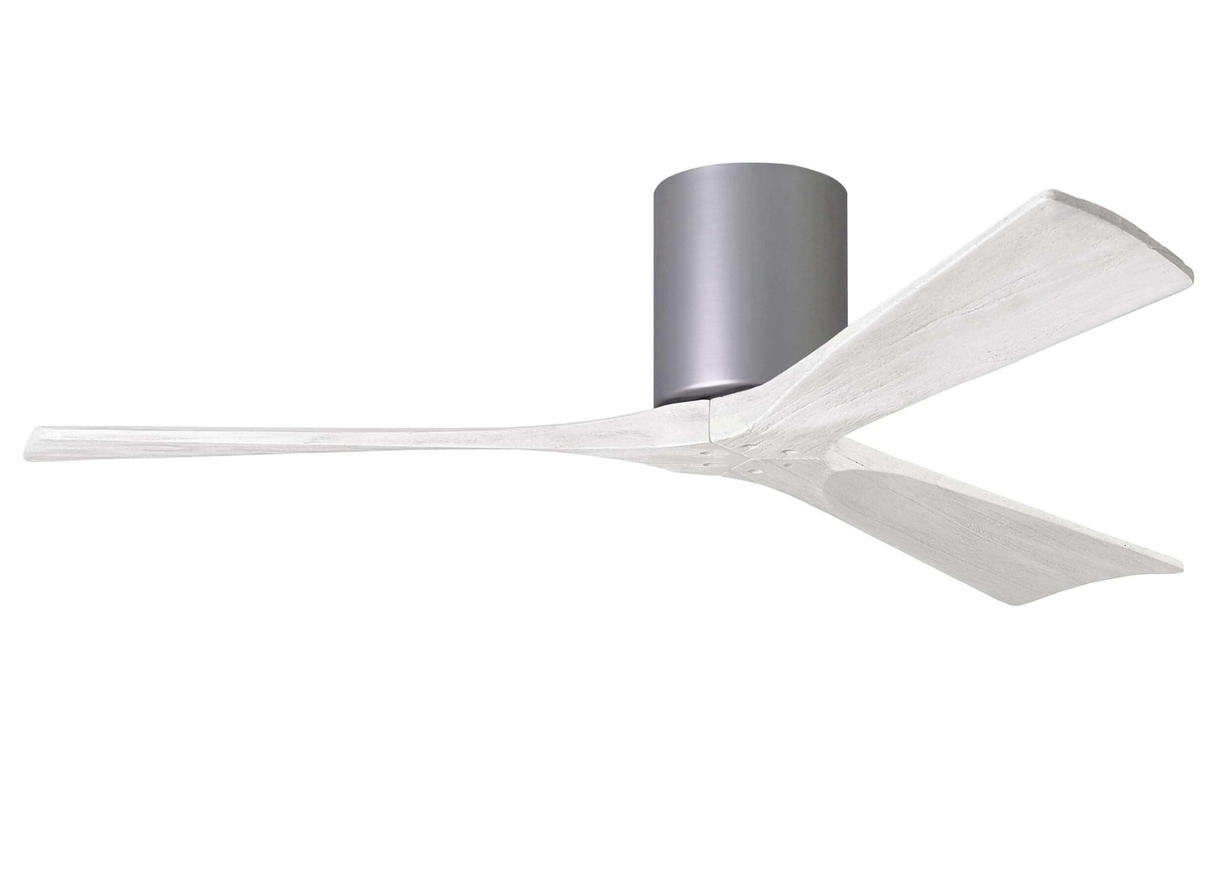 Irene 6-Speed DC 52" Ceiling Fan in Brushed Nickel with Matte White blades