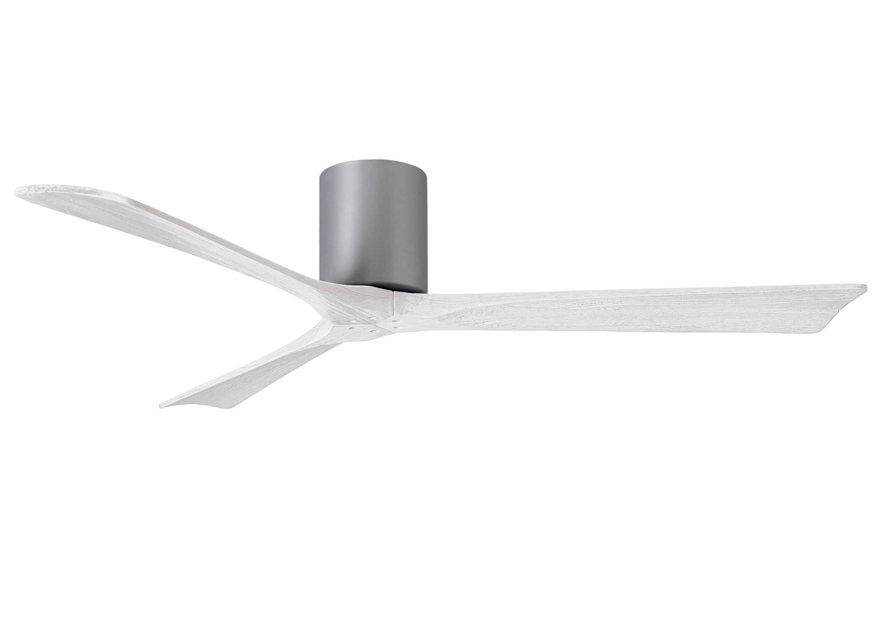 Irene 6-Speed DC 60" Ceiling Fan in Brushed Nickel with Matte White blades