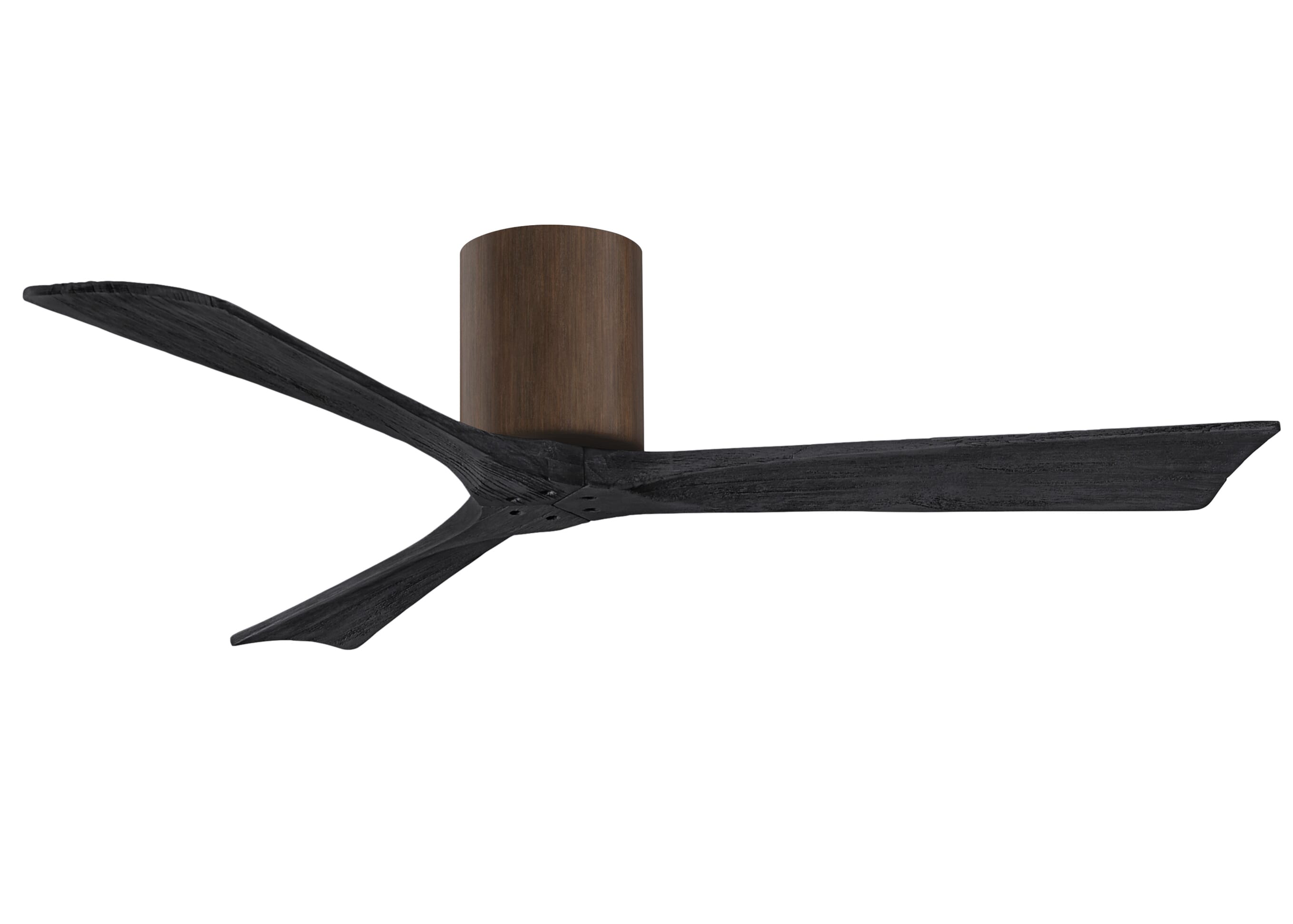 Irene 6-Speed DC 52" Ceiling Fan in Walnut with Matte Black blades