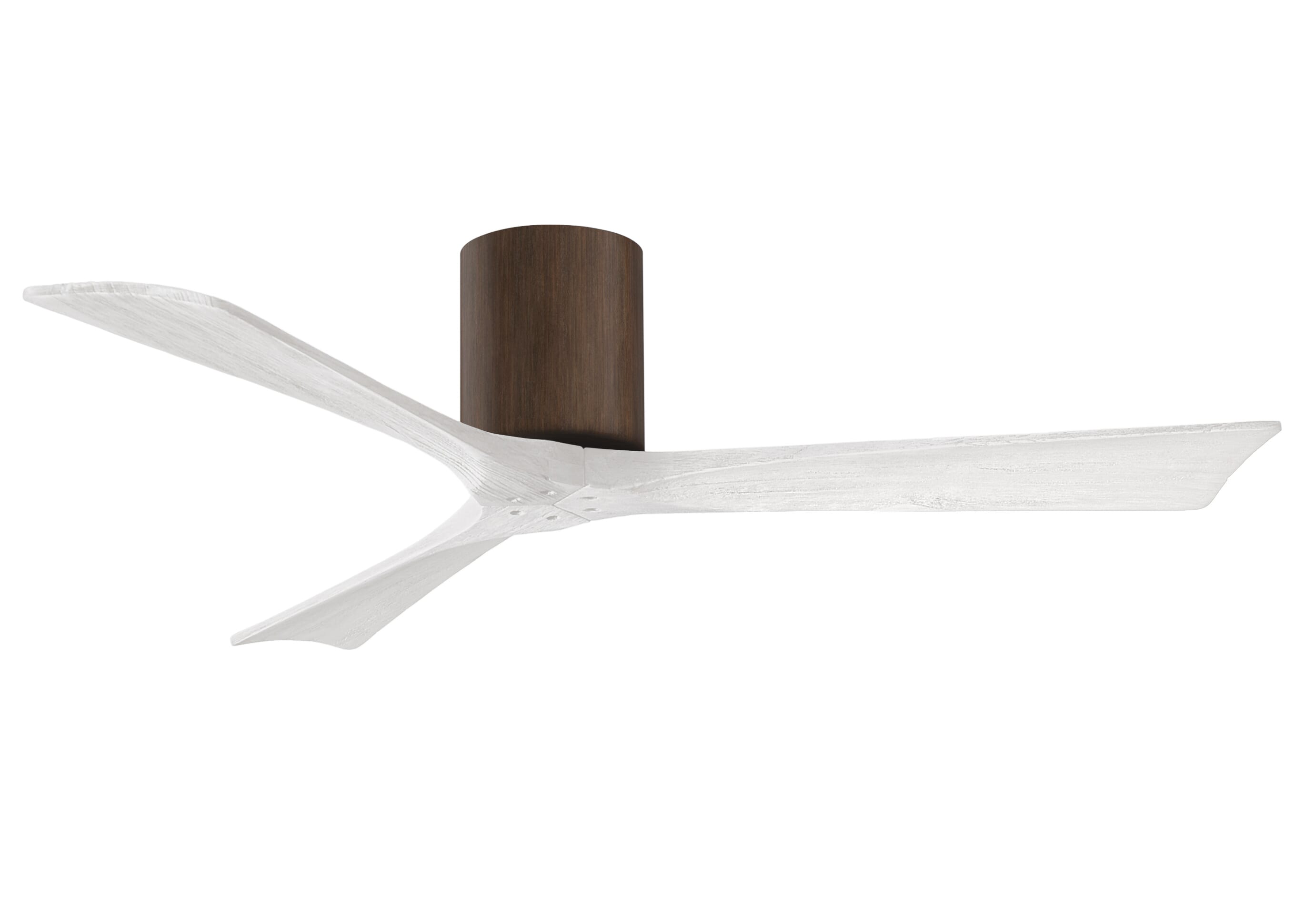 Irene 6-Speed DC 52" Ceiling Fan in Walnut with Matte White blades