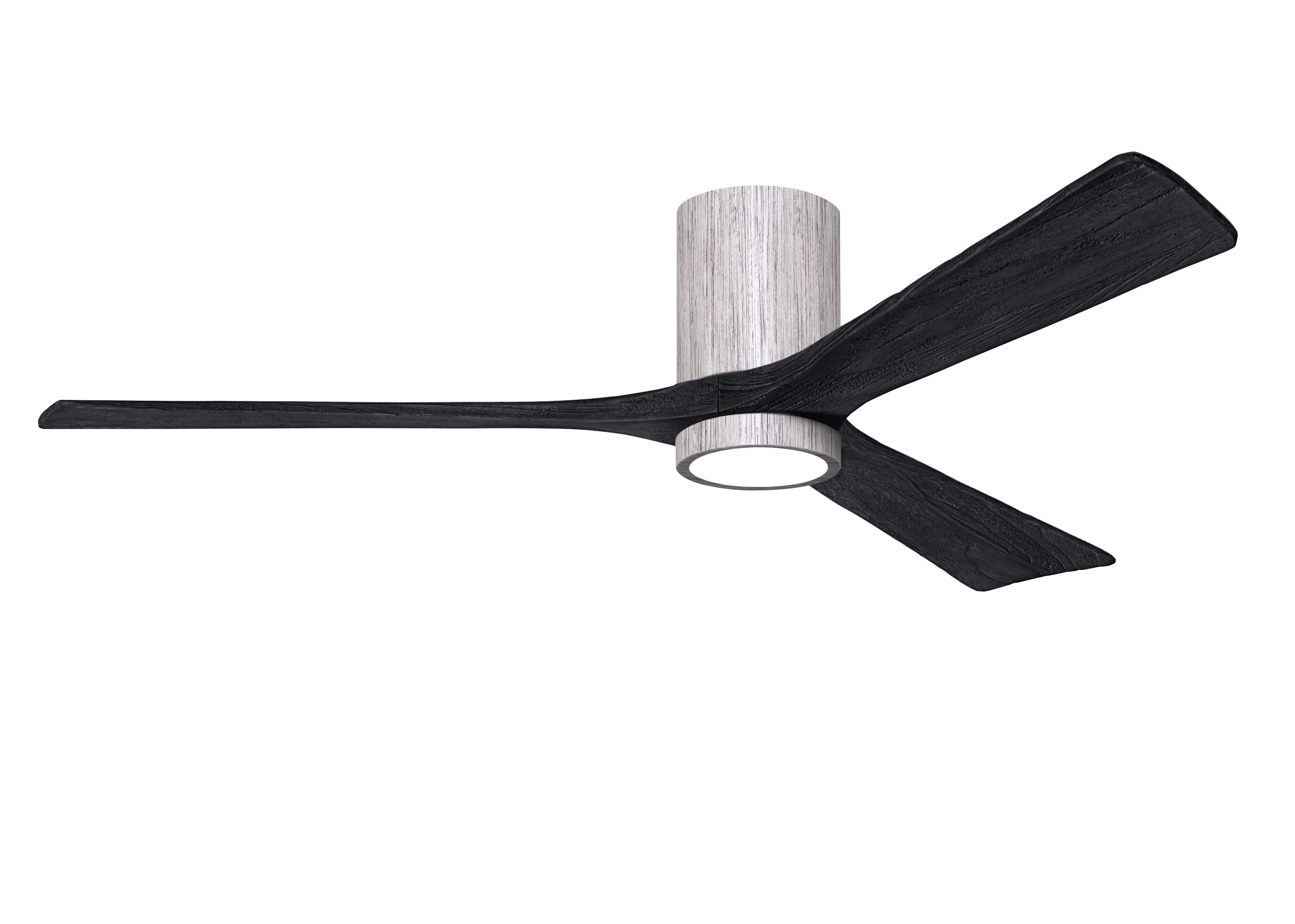 Irene 6-Speed DC 60" Ceiling Fan w/ Integrated Light Kit in Barn Wood Tone with Matte Black blades